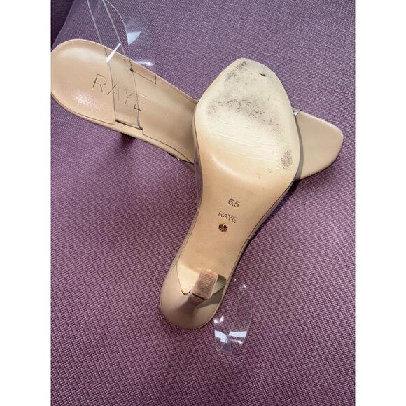 RAYE Candy High Heels in Nude 6.5 Womens Lucite PVC Sandals - Picture 11 of 12